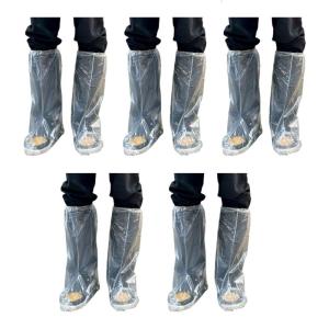 10Pcs Rainproof Shoe Covers Water Resistant Thickened Boot Covers Overshoes 15Inch For Men And Women Camping Cycling