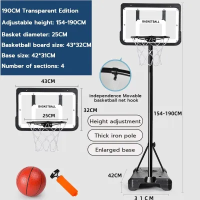 Portable outdoor durable lifting basketball stand indoor training basketball stand Suitable for Kids