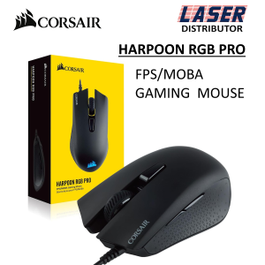 Corsair Harpoon PRO RGB FPS/MOBA Optical Gaming Mouse (12000 DPI Optical Sensor Lightweight 6 Programmable Buttons)