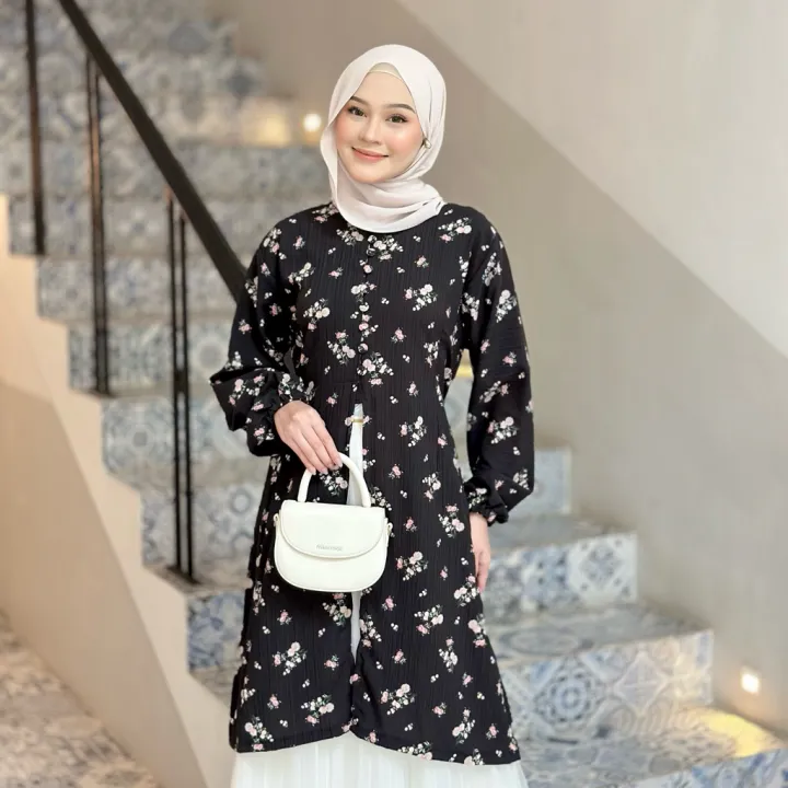 Zaline%20Embroidery%20Tunic%20Dress%20/%20Formee%20Outfit%20/%20Dress%20Katun%20Bordir%20/%20Tunik%20Lebaran%20/%20Dress%20Lebaran%20-%20Image%208