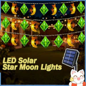 5/6/12M LED Light Star Moon Lights String Lights Ramadan Lights Fixtures Home Decor Lampu Raya 装饰灯