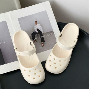 [Free Shipping] Ballet-Style Platform Clogs For Women Summer EVA Outdoor Slippers Nurse-Style Beach Sandals Non-Slip Closed-Toe Slippers For Women