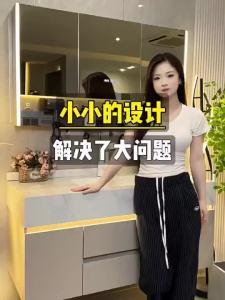 [CozyNest]HDB Bathroom Cabinet Set with Seamless Integrated Stone-Look Ceramic Sink Basin