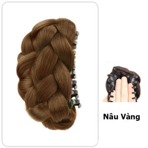 Kẹp Tóc Búi Nữ Giả Lông Tơ Mềm Mịn Tự Nhiên Búi Tóc Tết Giả Tạo Kiểu Dự Tiệc Nhanh Gọn Thời Trang