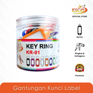 ESCO Gantungan Kunci Tabung / Label Kunci / Key Ring / Key Label KR-01