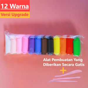 【Rekomendasi Guru】HOUGUO 12 Warna Clay Mainan Anak Isi/ Mainan Edukasi Lilin Anak/Tidak Beracun Polymer Clay 12 PCS/Mainan Anak Clay Isi 36 Warna