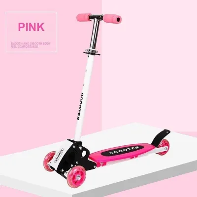 Kick Scooter for Kid Stability Design Adjustable T-Bar & Lean-to-Steer for Ages 3-9 Max Weight
