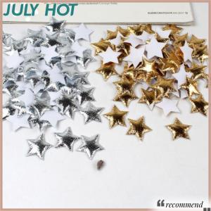 [JULYHOT] ดาวสีทอง สีเงิน100ชิ้นสำหรับตกแต่งงานปาร์ตี้คริสต์มาสทำด้วยโฟมดาวสมุดภาพแบบทำมืออุปกรณ์ตกแต่งเครื่องประดับ