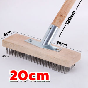 ทนทาน 10 ปี แปรงขัดพื้น แปรงลวดขัดพื้น แปรงลวดสเตนเลส 120cm ไม่ต้องก้ม ทนทาน สําหรับทําความสะอาดพื้น ในร่ม กลางแจ้ง แปรงลวดสเตนเลส