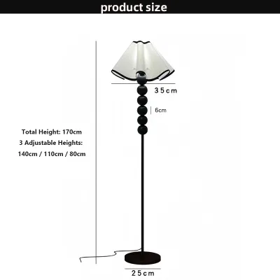 Magic Home Nordic Retro Floor Lamp Living Room Sofa Side Reading Lamp Bedroom Bedside Night Light