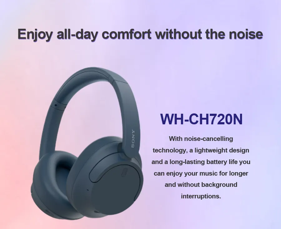 Sony WH-CH720N CH720 Noise Canceling Wireless Headphones Bluetooth