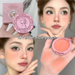 Smooth Lightweight relief fog powder blusher natural nude makeup monochrome powder blusher plate