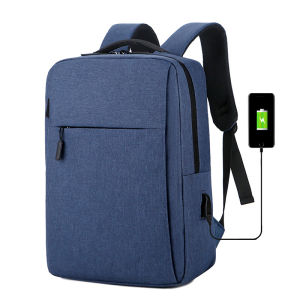 Eago Tas Ransel Laptop Pria Wanita Backpack Tiba Perguruan Tinggi Siswa Ransel Waterproof Up To 15.6 inch Bags Dark Blue
