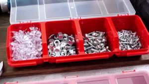 Wonderful Days Multi Compartment Screw Organizer Box Durable Plastic Hardware And Jewelry Storage Case Home