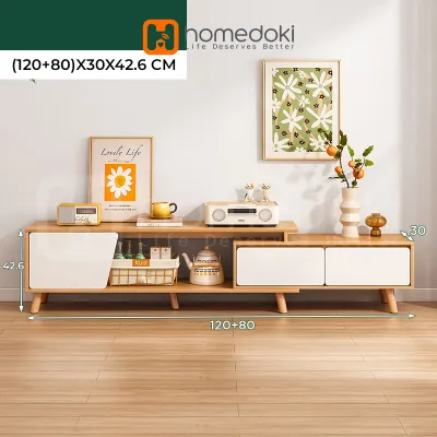 Homedoki Meja Tv / Rak Tv / Meja Tv minimalis Modern Murah / Lemari Tv / Rak Tv Minimalis Murah / Lemari Tv Model Terbaru 2022 Minimalis