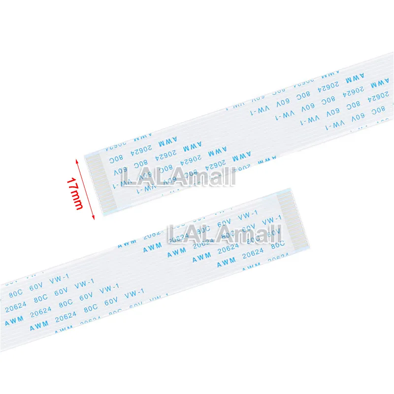 Câble FFC/FPC Type B, 20 Pièces - 1.0mm Pitch, 16 Pins, 200mm De Long, AWM 20624 80°C 60V, Marque Uxcell