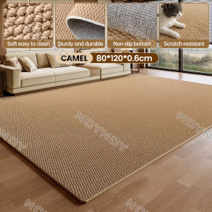 Large Anti-Slip Carpet Waterproof Wear-Resistant Washable Floor Mat for Living Room Bedroom Home