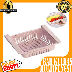 Rak Kulkas Multifungsi / Storage Box Kulkas Organizer / Furniture & Organisasi / Tempat Penyimpanan / Lemari Serbaguna Penghemat Tempat