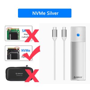 ORICO Vỏ Bọc SSD M.2 NGFF NVMe Vỏ USB 3.2 Type C Vỏ Ngoài Ổ Đĩa Cứng Vỏ Hộp Đựng HD Cho Máy Vi Tính Máy Tính Xách Tay Máy Tính Xách Tay