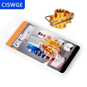 [COD] CISWGE Cắm trại gas Saver cộng với gas chuyển đổi Shifter Refill phẳng Tank chuyển đổi Bộ chuyển đổi