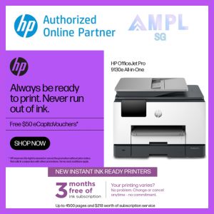 HP OfficeJet Pro 9130e All-in-One Printer | Free $50 eVouchers | Print copy scan fax | Ethernet USB Wi-fi | ADF Duplex printing | Single Pass 2-Sided ADF for Automatic duplex scanning & copying | Replacement cartridges HP 937 937e |9130 9130e 404N0B