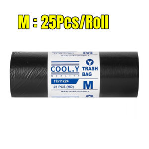 【24Hour Delivery】BGVP 200PCS/100PCS Black Multipurpose Garbage Bags Thick Convenient Environmental Plastic Bedroom Balcony Trash Bags Disposable Small/Medium/Large/XL/2XL 10PCS/Roll 25PCS/Roll