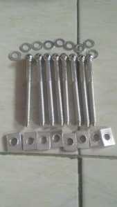 Baut Mur Dipan Ranjang Tengkorak Kasur Tempat Tidur 2 Set (8 Pcs) KzkBaut Mur Set Dipan Ranjang