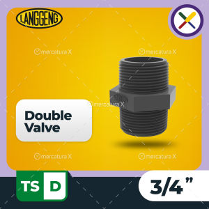 Langgeng Double Valve TS-D 3/4" - Fitting PVC