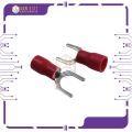 Terminal Block Insulated Spade Connector Electrical Furcate Lug Crimp Cable Wire Fork Sv1.25-5. 