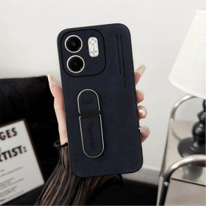 Case Compatible For Infinix Smart 9 / Smart 9 HD / Hot 50i Standing Case Luxury Leather Ring Holder