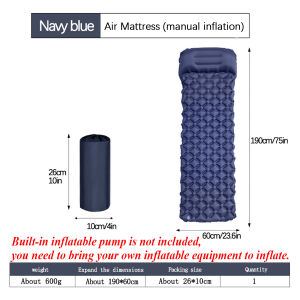 Sleeping Mat Bed Outdoor Camping Self-Inflating Ultralight Waterproof Portable Folding Mattress Air Mat Cushion Backpacking