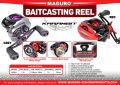 Reel Maguro BC KARAMBIT 100 SHL Gear Ratio 7.5:1 Bearings 9+1 Line Capacity 0.28-180 mm Magnetic Brake System Drag Clicker Sound Alarm Durable Brass Gears Quick Access Side Plates. 