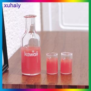 xuhaiy 1Set 1 12 Dollhouse Mini Fruit Vegetable Drink Bottle Model Doll Home Miniature Kitchen Scene Decoration Pretend Play Toys