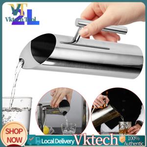 [Vktech] 1/2L Beer Jar Stainless Steel Drink Pot Fruit Juice Pitcher Ice Cold Freeze Water Pot Kettle for Restaurant Cafe Mix Bar
