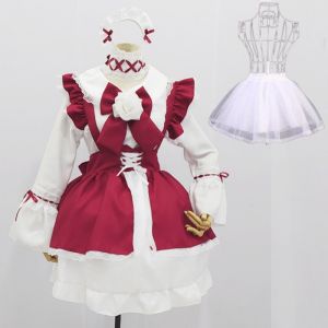 Plus-size Lolita maid outfit cute Japanese style lolita Skirt womens clothing dress maid uniform