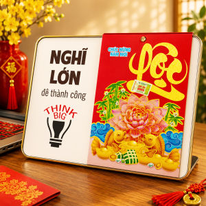 Lịch gỗ để bàn gắn lốc lịch xé 365 ngày nhiều mẫu thích hợp để bàn làm việc và học tập