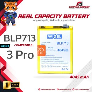 WIXEL Baterai Realme 3 Pro BLP713 Double Power Real Capacity Batre Batrai Battery Original Ori BLP 713 HP Handphone Dual