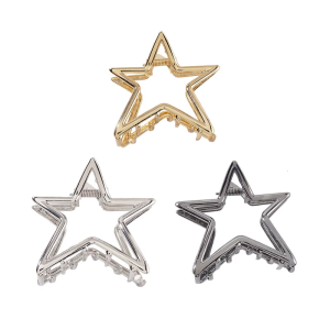 Elegant Hollow Star Hair Clip For Women Practical Metal Hairpins Fashion Hair Accessories For Daily Use And Gift
