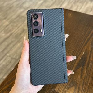 Sang trọng bìa cứng cho Honor ma thuật V2 trường hợp nhựa sợi Carbon bản lề đôi bảo vệ