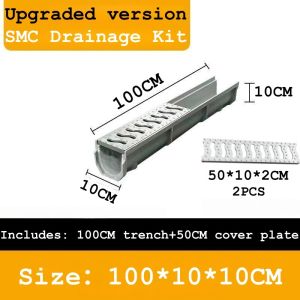 Durable FRP Underground Gutter Drainage – Resin U-Groove for Residential and Commercial Area