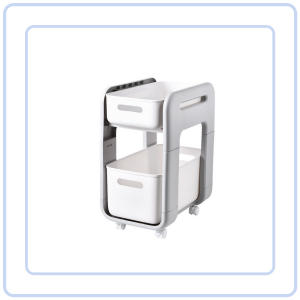 【Pure Care】 Push Pull Drawer Rack Shelf Movable Slim Rack Kitchen Storage Big Capacity Organizer
