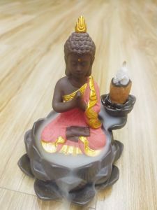 Dụng cụ xông trầm tượng phật bằng gốm sứ cao cấp