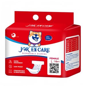 JOR EN CARE Disposable Dog Diaper Female and Male Wraps Puppy Diapers Pet Pampers for Dogs Cats Pet Accessories