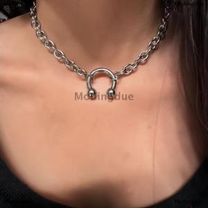 [COD] Modingdue Goth Rivet Spikes Choker For Women Men Punk Y2K Geometric Spiked Hooves Necklace Exaggerated Rock Jewelry Accessories Gift