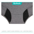 Biofresh Ladies Antimicrobial Light Flow Leak Proof Menstrual Hipster Period Panty 1 piece ULPHG0402. 
