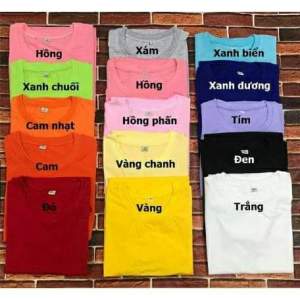 Áo thun phản quang IN TÊN THEO YÊU CẦU QUANH CỔ giá sĩ chất cotton mịn mát