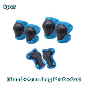 7Pcs Kids Protective Gear Set Knee Elbow Pad Set Scooter Bicycle Skateboard Roller Safety Guard