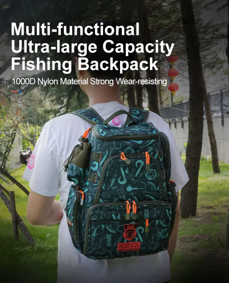 kingdom fishing backpack 1000d waterproof nylon