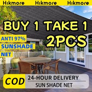 95% Anti-UV Sun Shade Net Awning Roof Outdoor Car Cover Netting Balcony Shade Jaring Hitam Pelindung Mataha