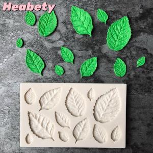 Heabety Leaf Shaped Silicone Mold Leaves Cake Decor Fondant Cookies Moulds Baking Tool
